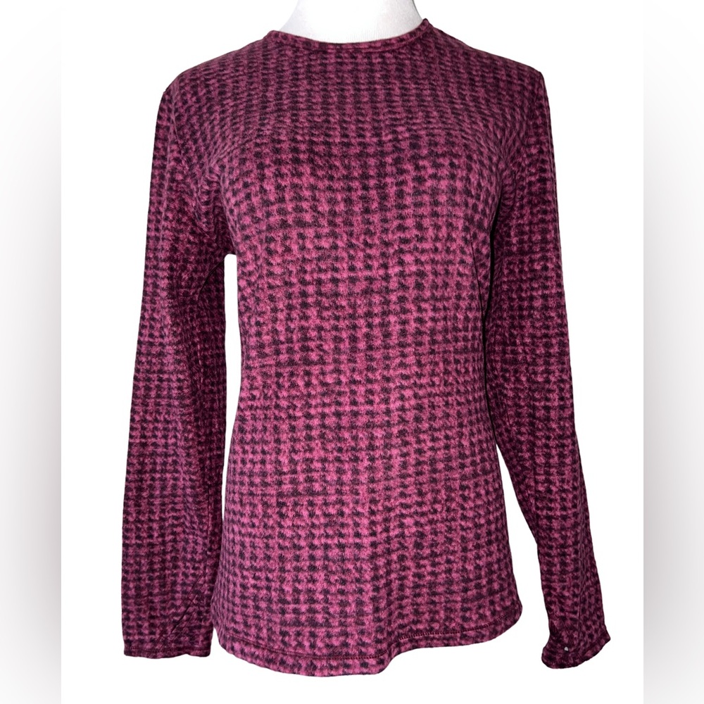 Cuddl Duds Chill Chasers Stretch Fleece Warm Layers Long Sleeve Crew Top CD8486